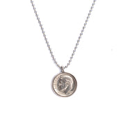 Heavenly Dime Necklace on 24" ball chain