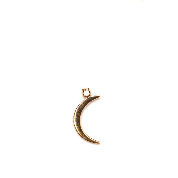 Gold Plated Sterling Silver Crescent Moon Charm