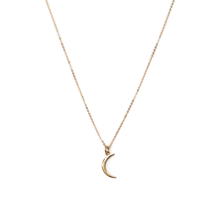 Gold Plated Sterling Silver Crescent Moon Charm