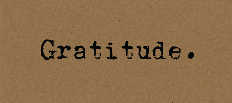 Gratitude - Card on Kraft