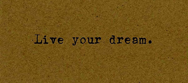 Live Your Dream - Card on Kraft