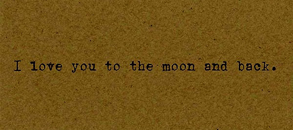 To The Moon and Back Card on Kraft
