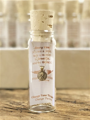 Change Your Thoughts Petite Penny Necklace in a Bottle