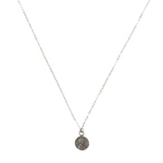 Good Luck Petite Penny Necklace White Bronze