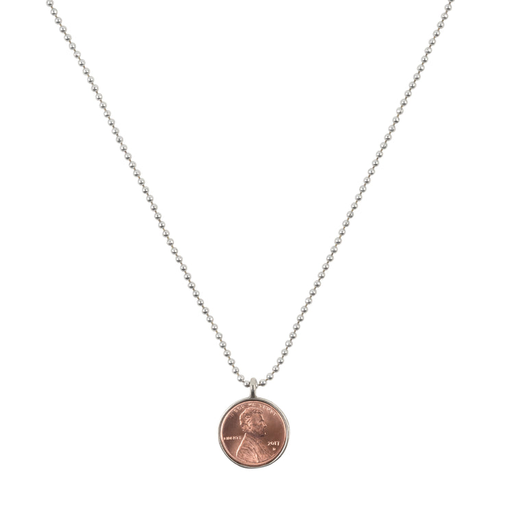 Grateful for You Simple Penny Necklace