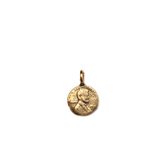 Petite Penny Charm Yellow Bronze