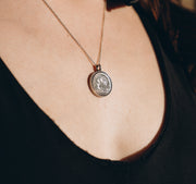 Heavenly Dime Necklace on 24" ball chain